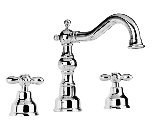 Bugnatese Princeton Plus 8012CR Álló 3 üléses mosdócsaptelep leeresztővel CR / KRÓM