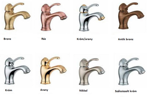 Bugnatese Princeton Plus 8034CR Mosdócsaptelep leeresztővel CR / KRÓM