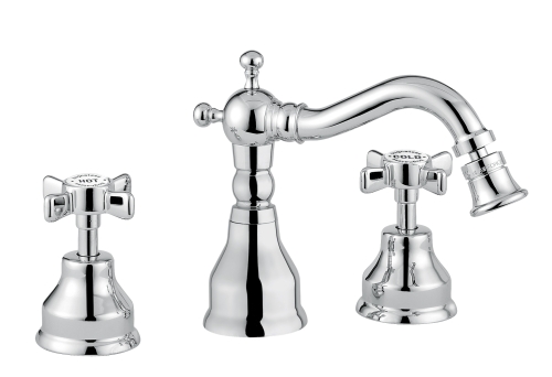 Bugnatese Princeton 825CR Álló 3 üléses bidet csaptelep kifolyóval CR / KRÓM