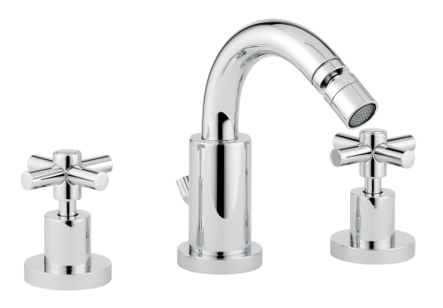 Bugnatese Rodos 7325CR Álló 3 üléses bidet csaptelep kifolyóval CR / KRÓM