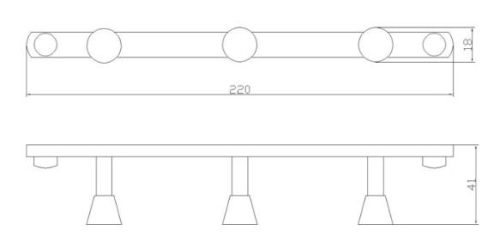 Sapho SMART tripla fogas (1322-106)