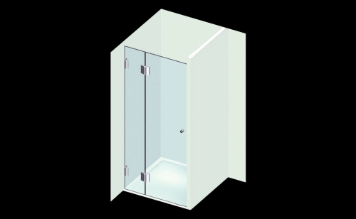 Varioglass Globus 104 110x200 cm-es Zuhanyajtó (bronz üveg, 110x200 cm)