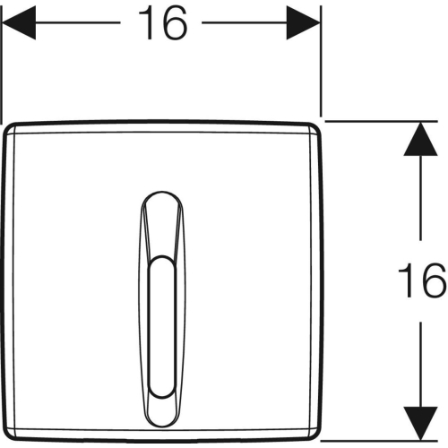 Geberit Basic automata vizeldevezérlés, infravörös, elemes, műanyag fedlappal, matt króm 115.818.46.5