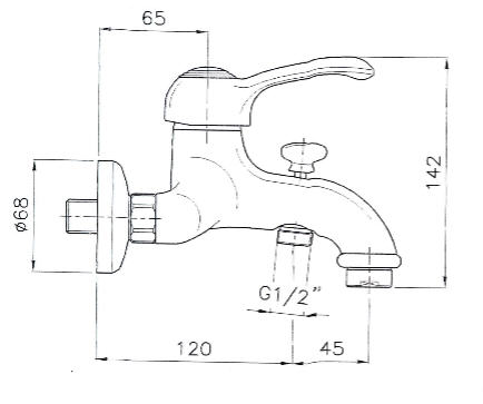 Sapho Reitano VANITY Kádtöltő csaptelep, króm (77811)