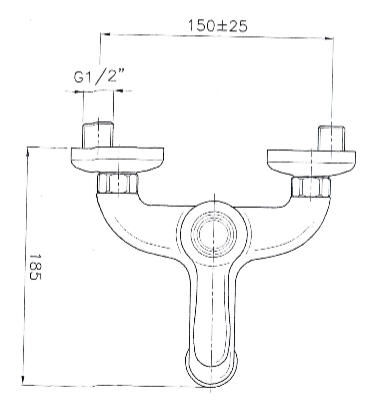 Sapho Reitano VANITY Kádtöltő csaptelep, króm (77811)