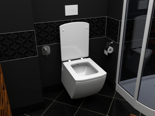 Creavit LEA - WC + BIDÉ 2in1 - TP324 falra szerelhető WC bidével