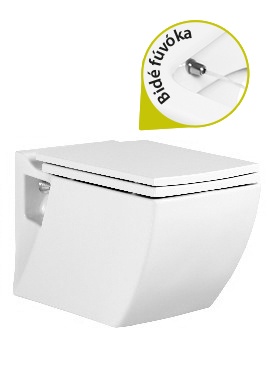 Creavit LEA - WC + BIDÉ 2in1 - TP324 falra szerelhető WC bidével