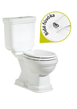 Creavit KLASIK - WC + BIDÉ 2in1 - KL3041 kombi WC+BIDÉ-alsó kifolyású