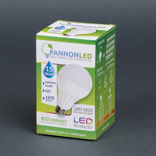 Pannonled E27 Gömb 15Watt ( Classic - 270°) DW 1275 Lm (napfényfehér) (3155)