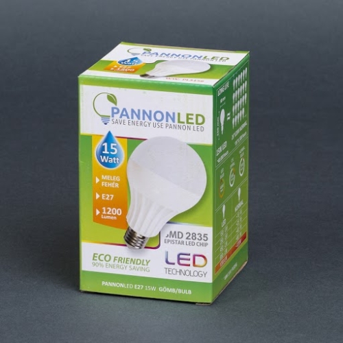 Pannonled E27 Gömb 15Watt (Classic- 270°) WW 1200 Lm (melegfehér) (3156)