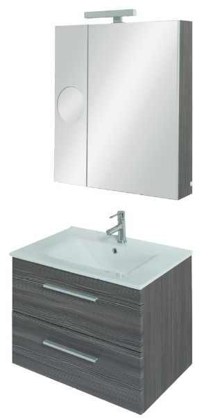 Tboss Miláno 75 fürdőszobabútor komplett szett (mokka)