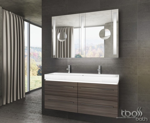 Tboss Icon 120 fürdőszobabútor komplett szett   (pezsgőfa, #pipere tükörrel)