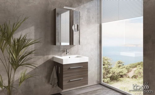 Tboss Nadja 60 fürdőszobabútor komplett szett (pezsgőfa, #sima tükörrel)