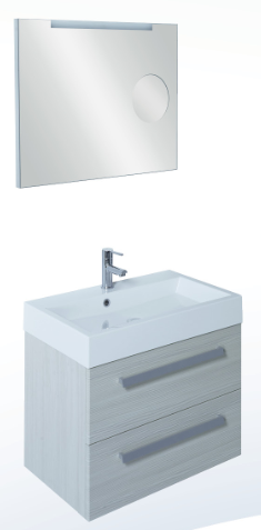 Tboss Orinoko 70 fürdőszobabútor komplett szett (venge, #pipere tükörrel)