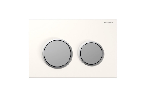 Geberit Omega20 működtető nyomólap fehér / matt króm / matt króm 115.085.KL.1