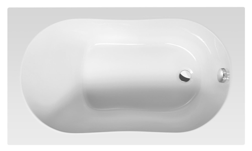 Sapho AQUALINE JIZERA 120x70 cm akril kád, fehér G1270