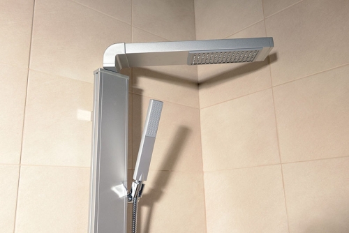 Aqualine ROME zuhanyoszlop csaptelepre köthető, magasság 822mm, alumínium (SL760)