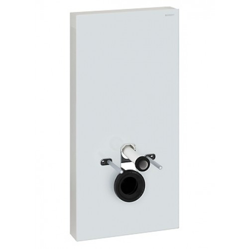 Geberit Monolith Plus szerelőmodul fali WC-hez, fehér üveg 114 cm magas 131.231.SI.1