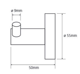 Sapho BETA dupla fogas 55x60 mm (132106032) XQ201