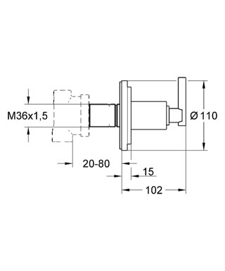 Grohe Atrio 4-utas irányváltószelep 19133 000 (19133000)