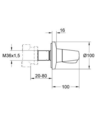 Grohe Chiara 3-utas irányváltószelep 19906 000 (19906000)
