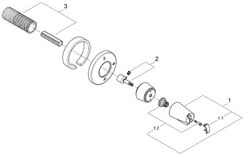Grohe Chiara 3-utas irányváltószelep 19906 000 (19906000)