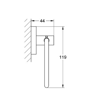 Grohe Essentials WC papír tartó 40689 000 (40689000)