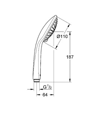 Grohe Euphoria kézizuhany Champagne 27222 000 (27222000)