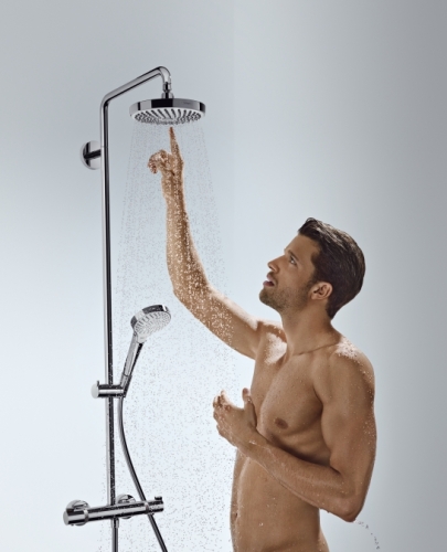 Hansgrohe Croma Select S 180 2jet showerpipe fehér/króm zuhanyrendszer 27253 400 (27253400)