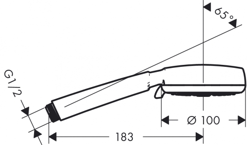 Hansgrohe Crometta 100 Vario kézizuhany fehér/króm 26824 400 (26824400)