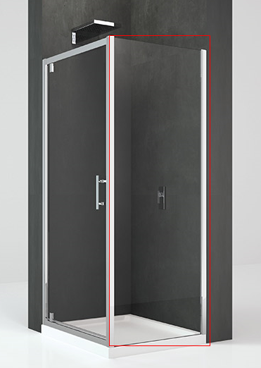 Hopa Kali F Oldalsó fix üveg/fal 78-81x195 cm KALIF78-1B
