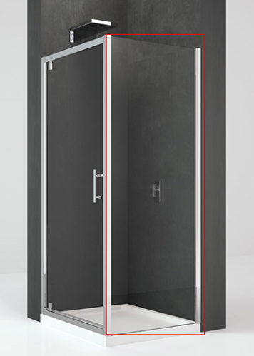 Hopa Kali F Oldalsó fix üveg/fal 78-81x195 cm KALIF78-1B