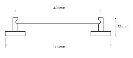 Bemeta OMEGA Törölközőtartó 45 cm, króm (104104022) XR408