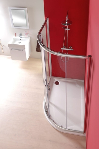 Sapho Gelco SIGMA 120c90 cm aszimmetrikus íves zuhanykabin, R550, Transzparent üveg (SG1290)