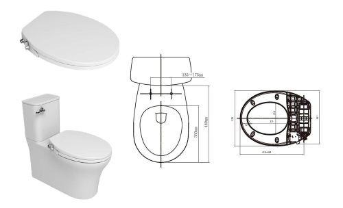 Sapho CLEAN STAR WC ülőke bidet funkcióval, Soft close (LB802)