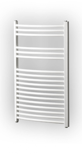 Radeco Adamo AD2-265/L D profilos íves típusú törölközőszárítós csőradiátor (250 W, fehér, 680x315 mm)