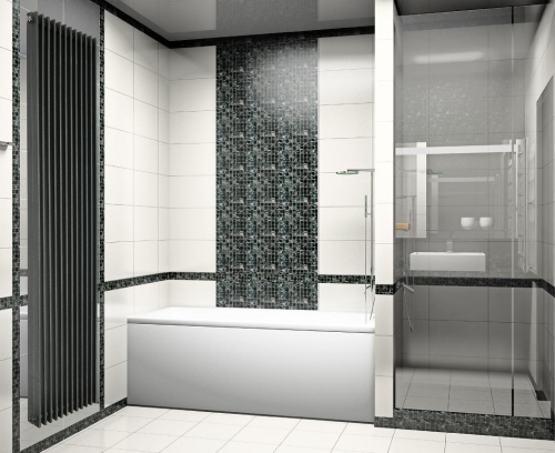 Radeco Bora 3 design fűrdőszobai radiátor (1350 W, króm, 1200x330 mm)