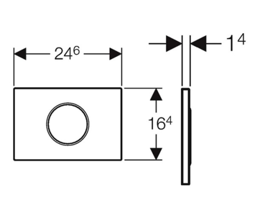 Geberit érintésmentes WC-öblítő vezérlés, hálózati, Sigma10 design fehér / aranyozott / fehér 115.907.KK.1