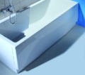 Jika Cubito homlokpanel 160×50 mm,160×70, 160×75 cm-es kádhoz, rögzítő készlettel, H2964900000001 (2.9649.0.000.000.1)