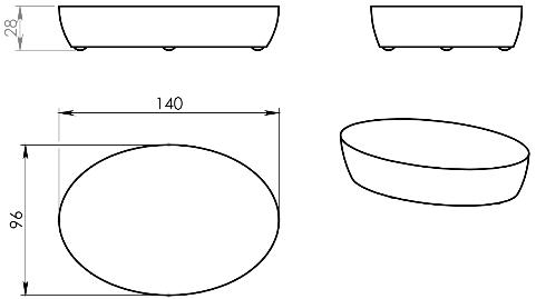 Sapho GEMINI szappantartó álló, tortora (GM1152)