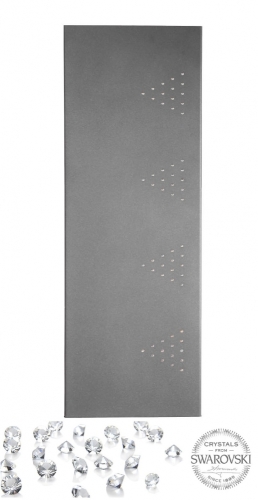 Radeco MERLIN design fűrdőszobai radiátor (1040 W, szürke, 1600x560 mm)