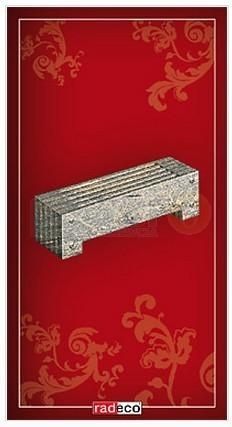 Radeco NUGAT design fűrdőszobai csőradiátor (400 W, 1000x350 mm)