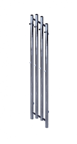 Radeco TUBO 1 CR design fűrdőszobai csőradiátor (390 W, króm, 1620x290 mm)