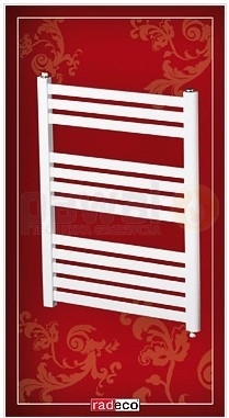 Radeco AD5-500/EP D profilos egyenes típusú törölközőszárítós csőradiátor (780 W, fehér, 1240x550 mm)