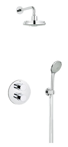 Grohe Grohtherm 3000 Cosmopolitan falba épített komplett szett 34399 000 (34399000)