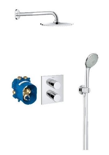 Grohe Grohtherm 3000 Cosmopolitan falba épített komplett szett 34408 000 (34408000)