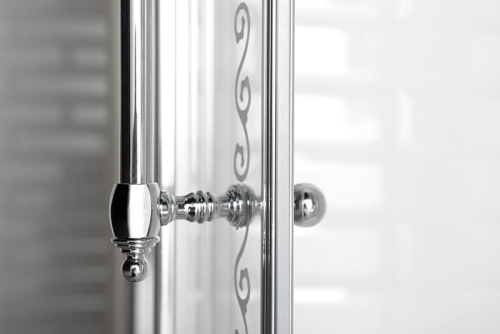 Sapho ANTIQUE 90 cm-es zuhanyajtó, balos, króm (GQ1690L)