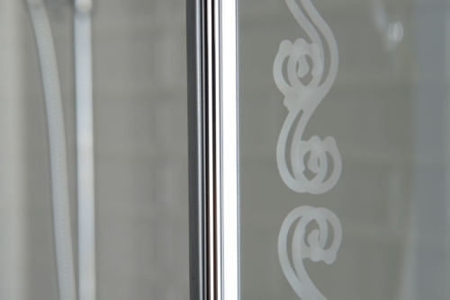 Sapho ANTIQUE 90 cm-es zuhanyajtó, balos, króm (GQ1690L)