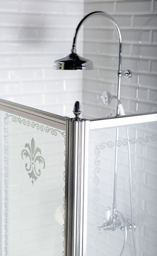 Sapho ANTIQUE 90 cm-es zuhany oldalfal, króm (GQ5190)