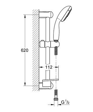 Grohe Tempesta ÚJ zuhanygarnitúra IV 28593 001 (28593001)
